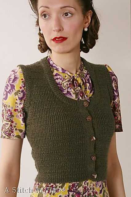 Knitted waistcoat pattern