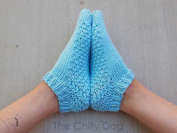 Worsted weight knit sock pattern