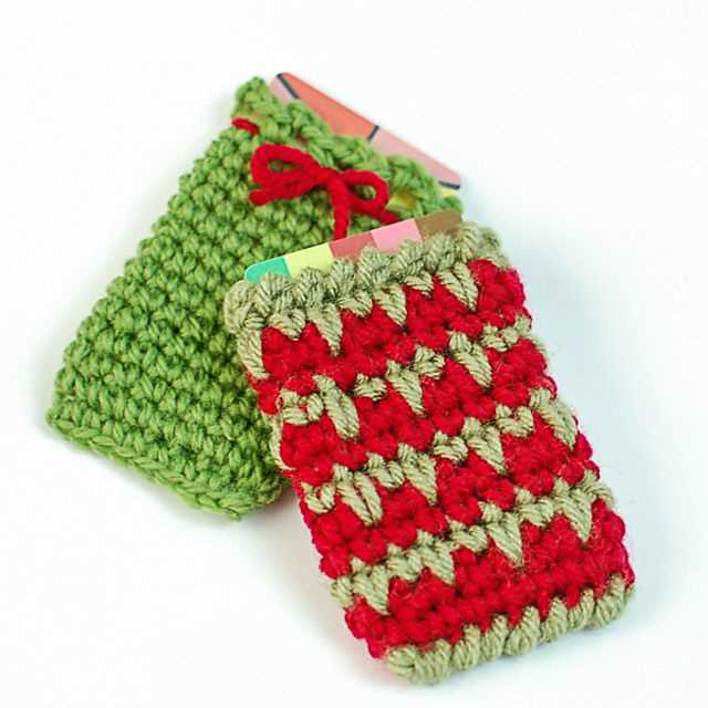 Knitted gift card holders patterns