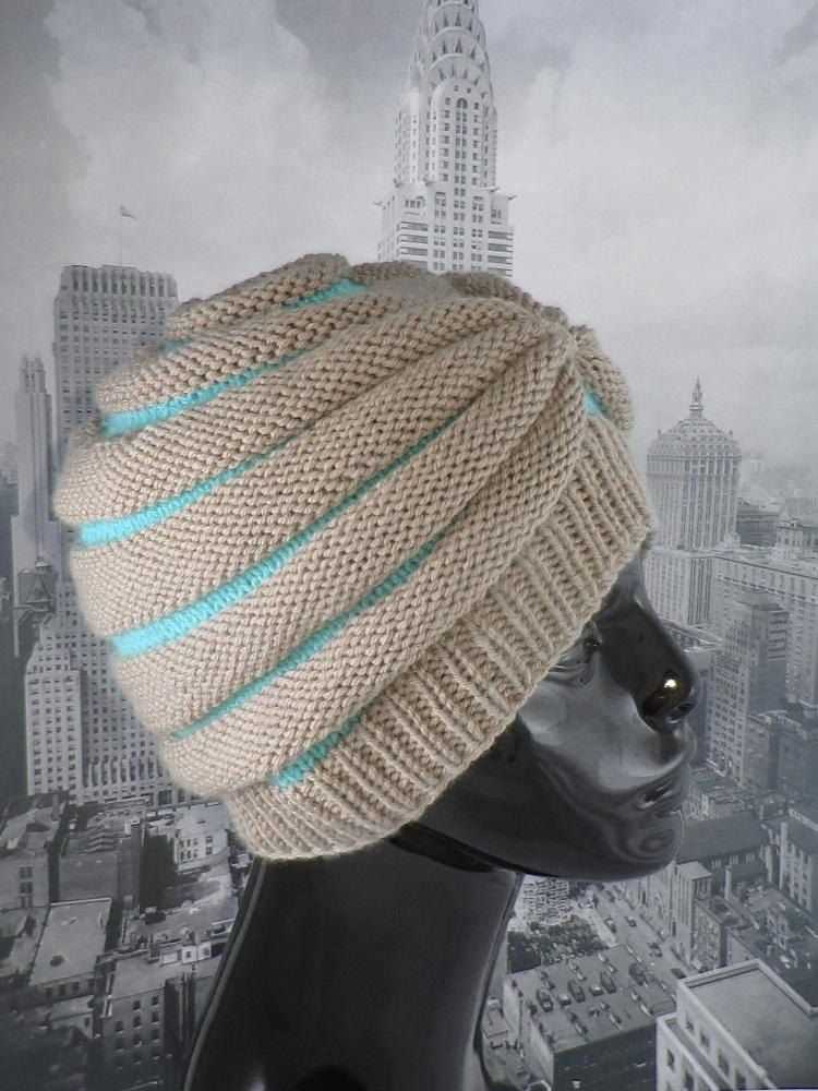 Knit turban hat pattern