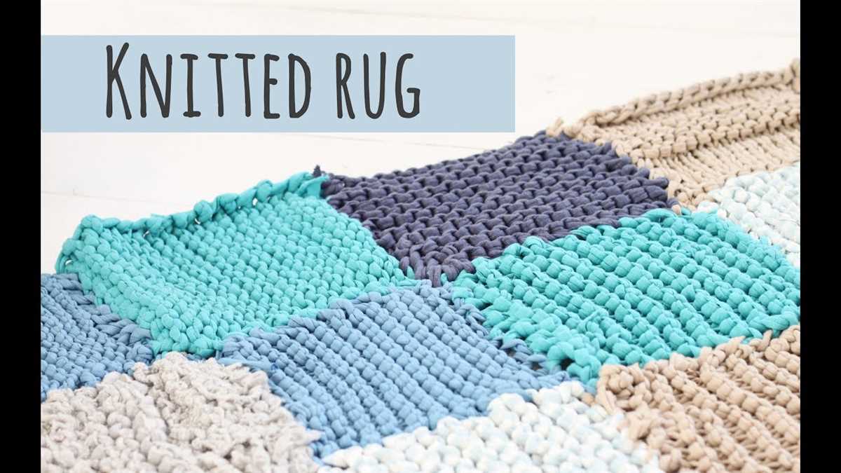 Bath mat knitting pattern