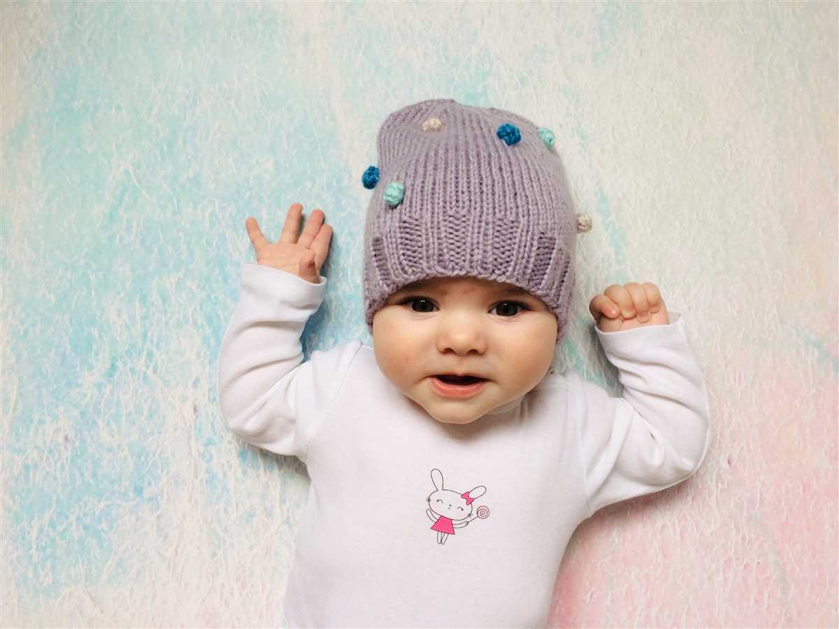 Infant cap knitting pattern