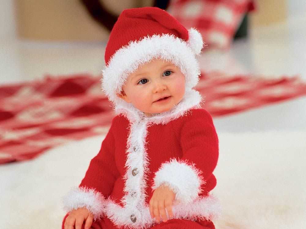 Infant santa hat knitting pattern