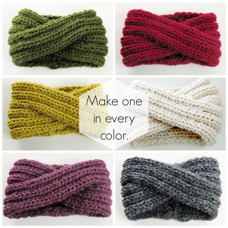 Infinity headband knitting pattern