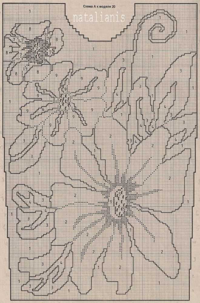 Intarsia flower knitting patterns
