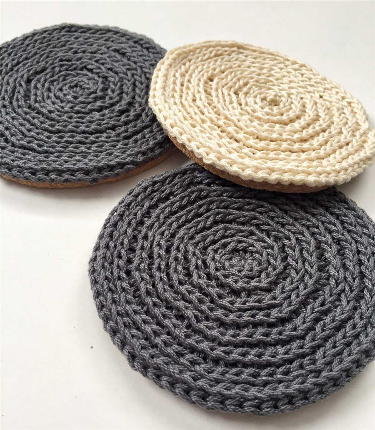 Knit coasters free pattern