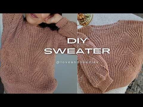 Straight needle knitting patterns sweater