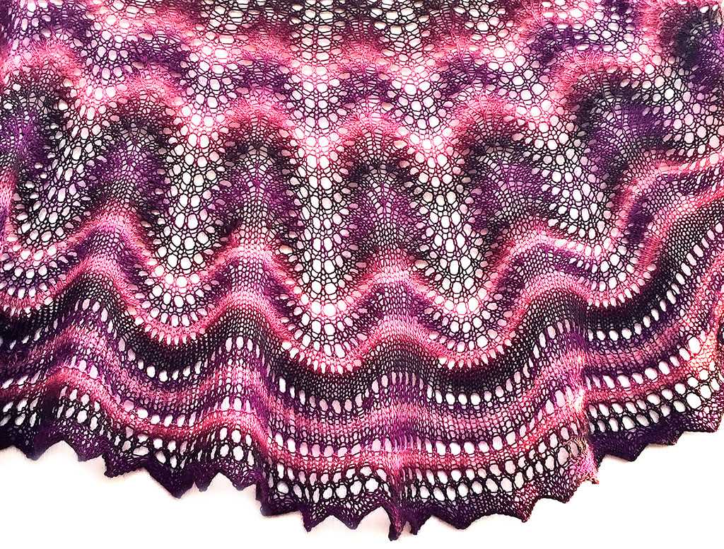 Fan stitch knitting pattern