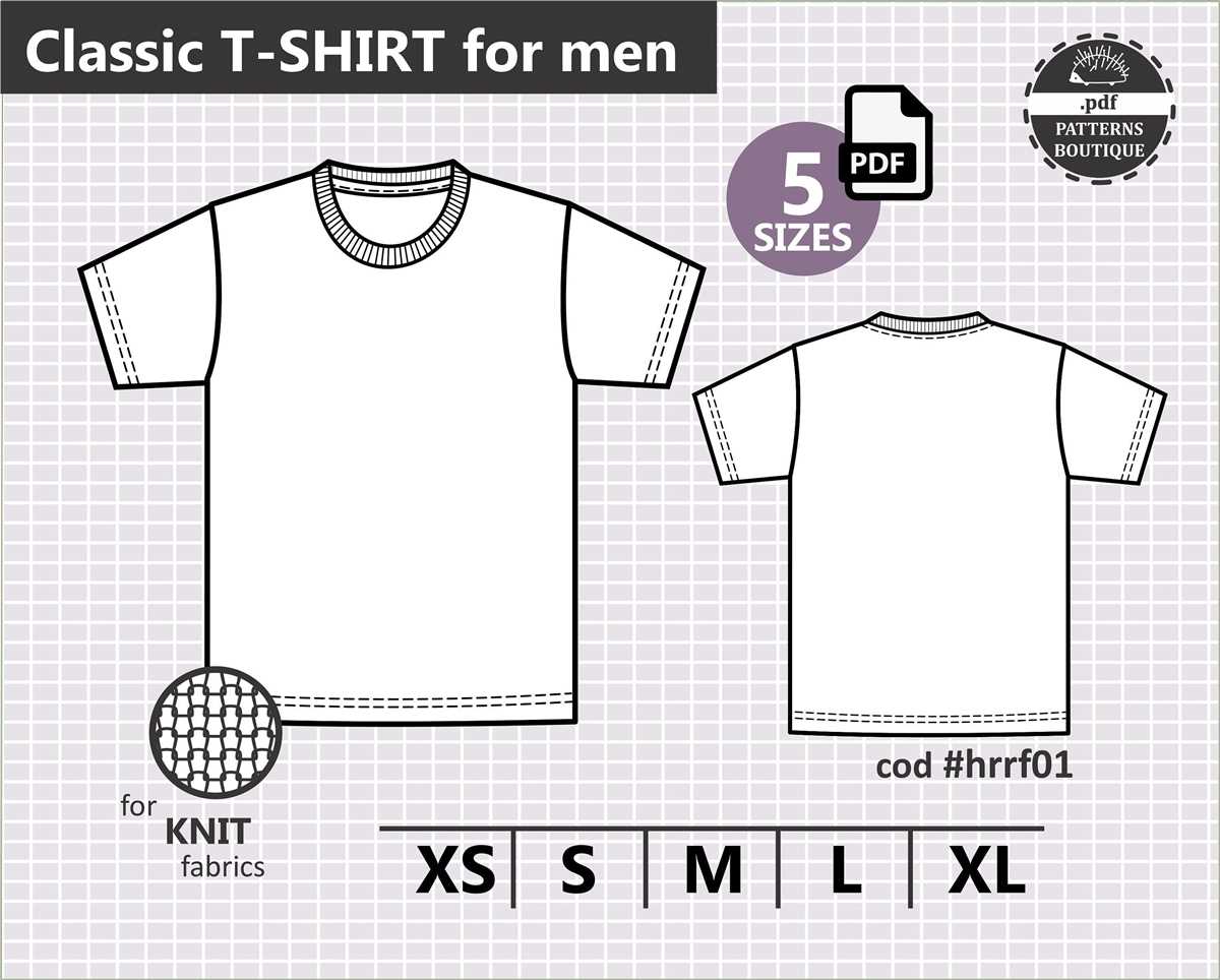 Mens knitted t shirt pattern