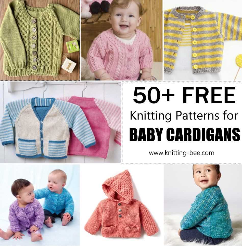 Knitting patterns for newborn cardigans