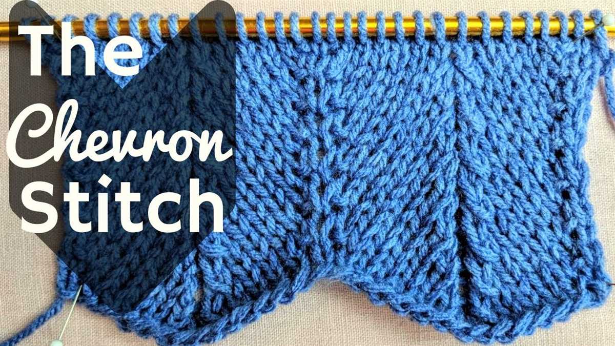 Free chevron scarf knitting pattern