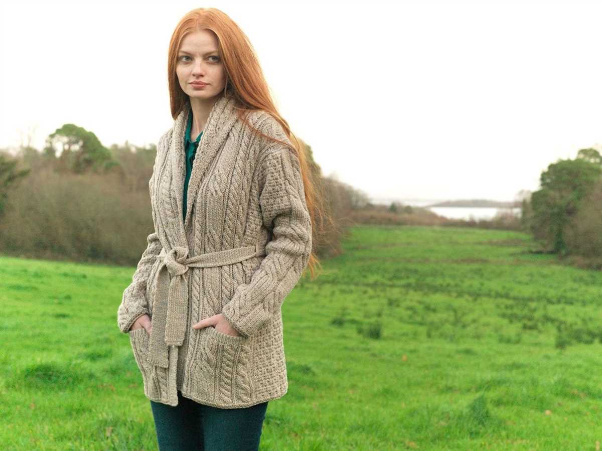 Ladies shawl collar cardigan knitting pattern