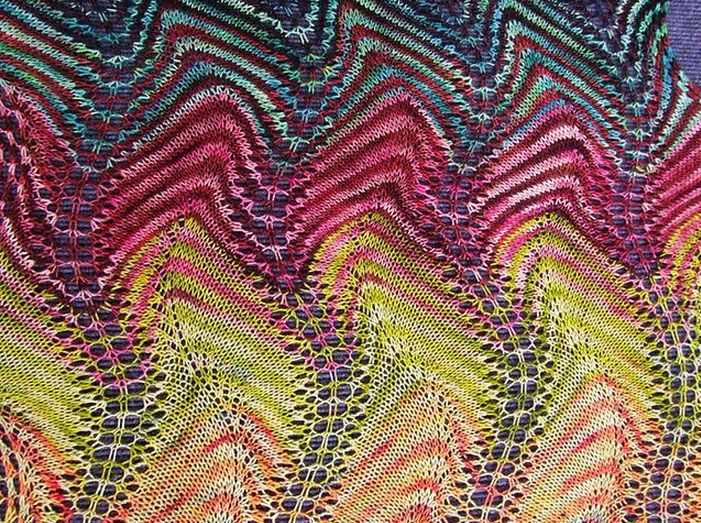Wave knit pattern