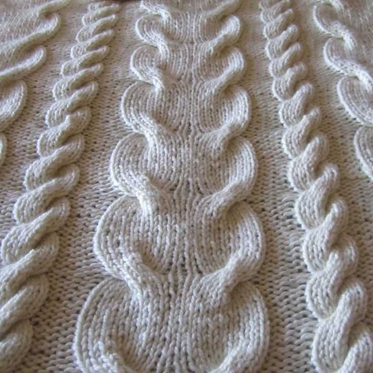 Cable throw knitting pattern