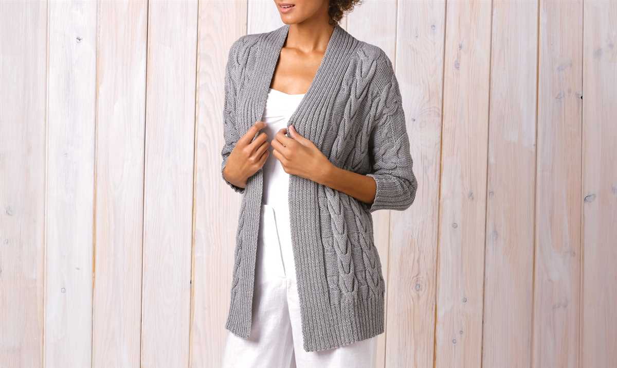 Long cardigan free knitting pattern