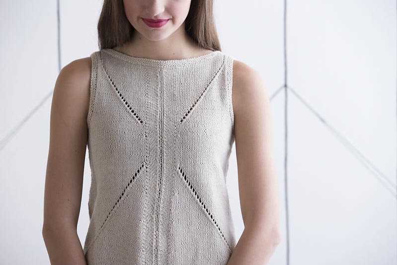 Machine knit tank top pattern