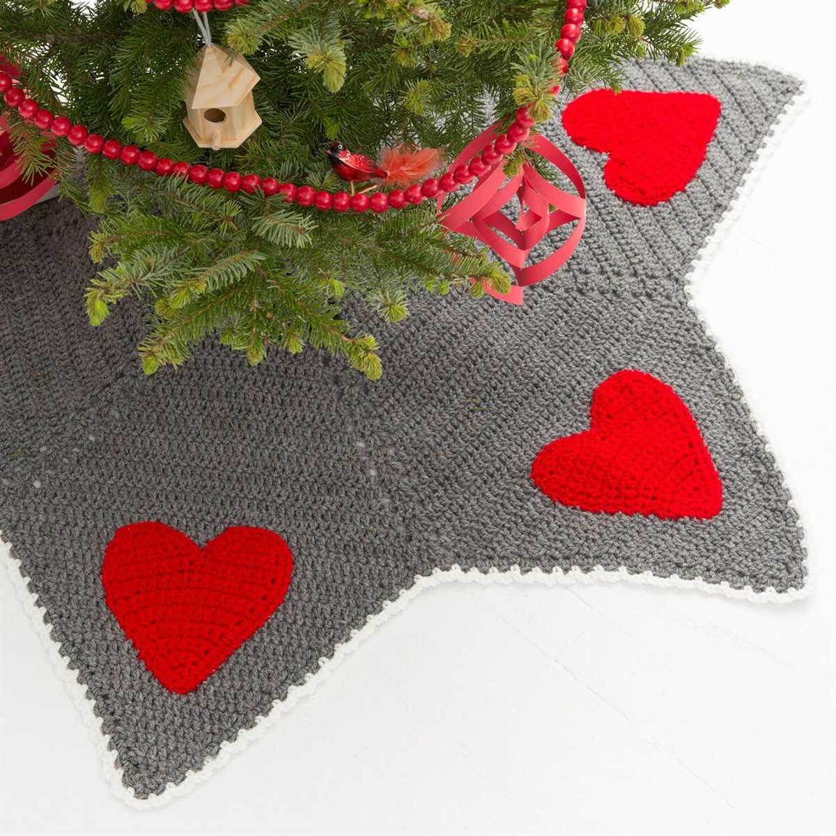Knit pattern for christmas tree skirt