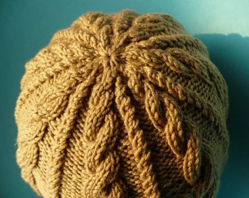Loom knit cable hat pattern