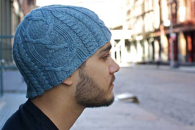 Men's cable knit hat pattern free