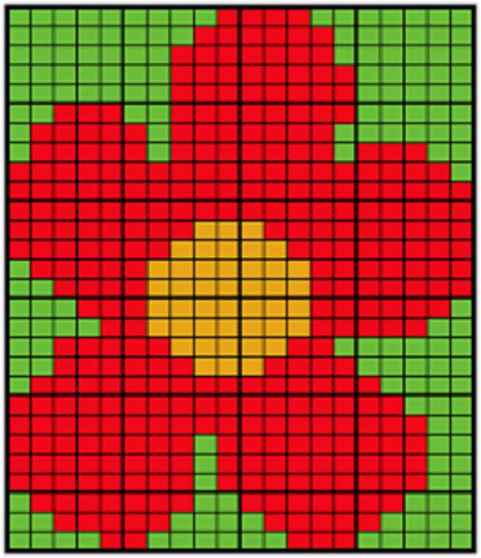 Intarsia flower knitting patterns
