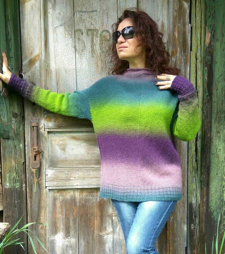Ombre knit hat pattern