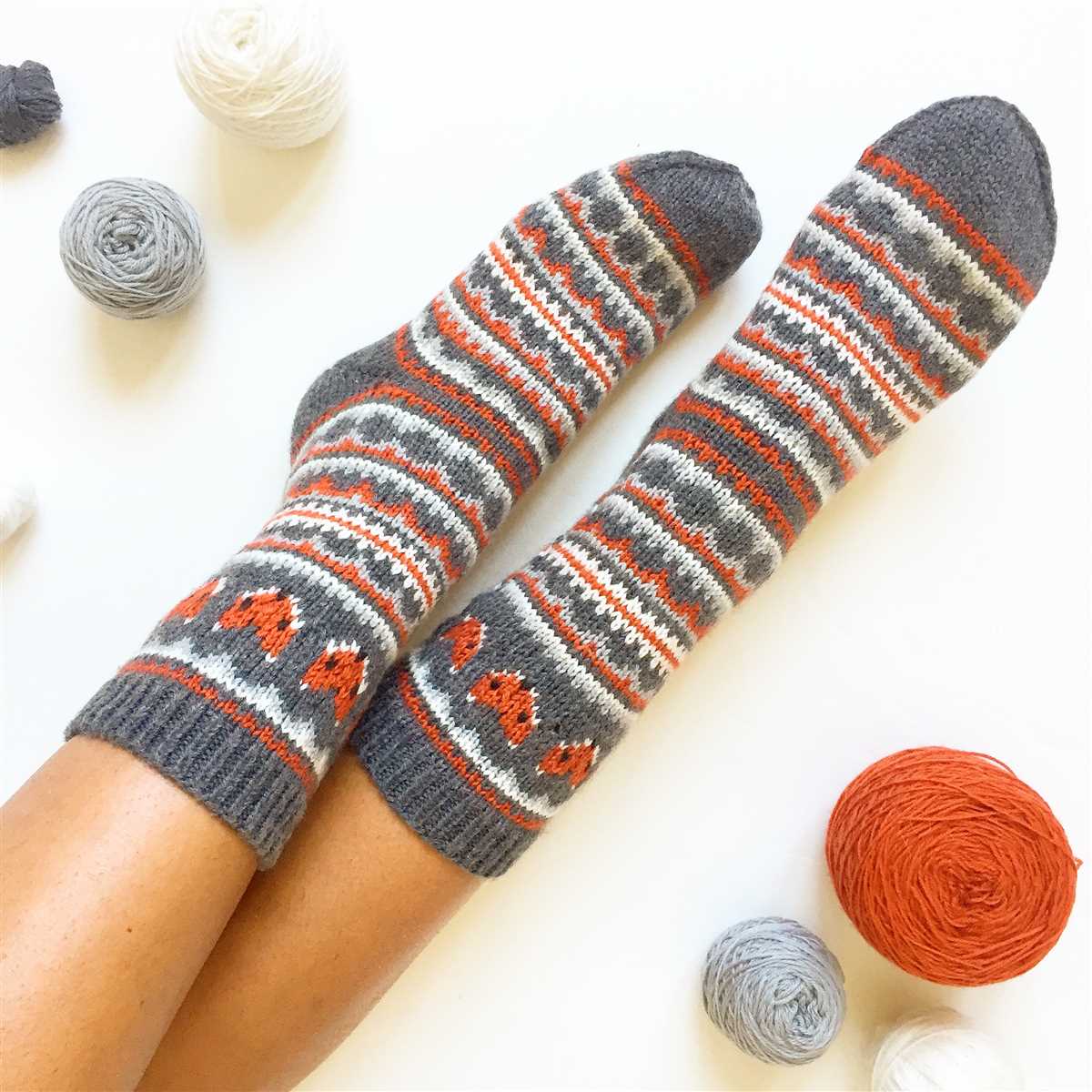Jelly roll knit sock pattern