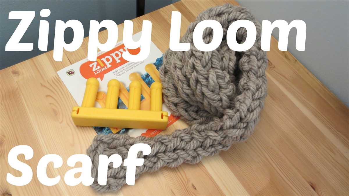 Knit loom scarf pattern