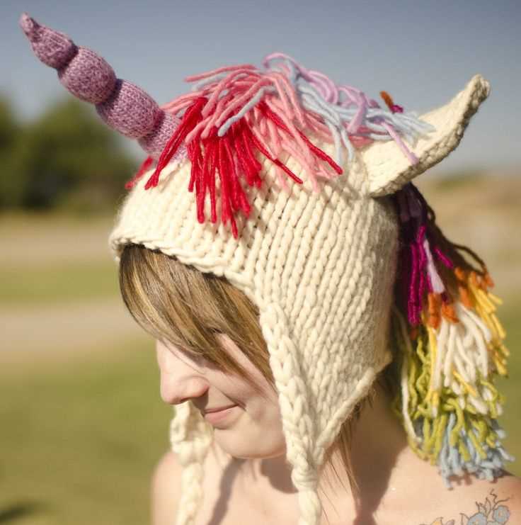 Knitting pattern for unicorn hat