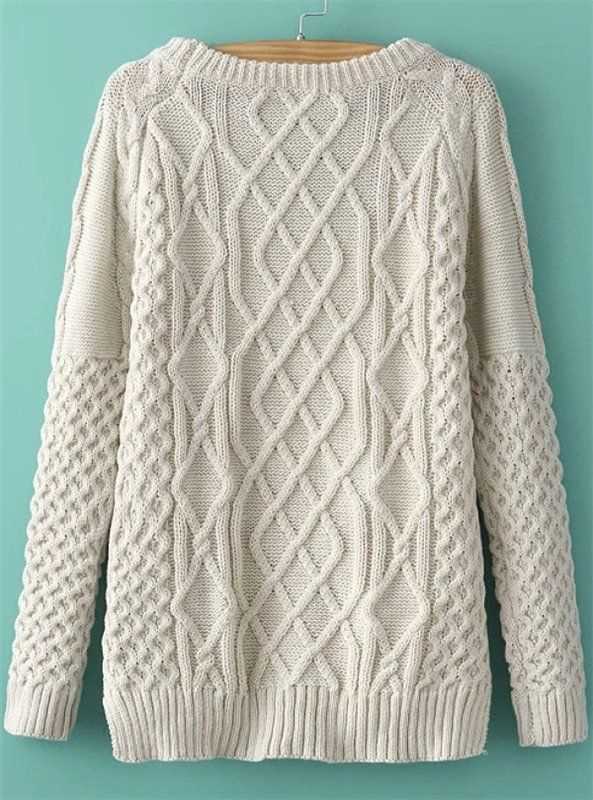 Knit aran sweater free pattern