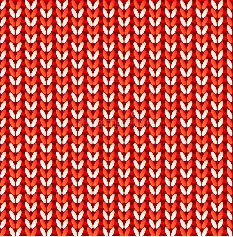 Knitted zig zag pattern