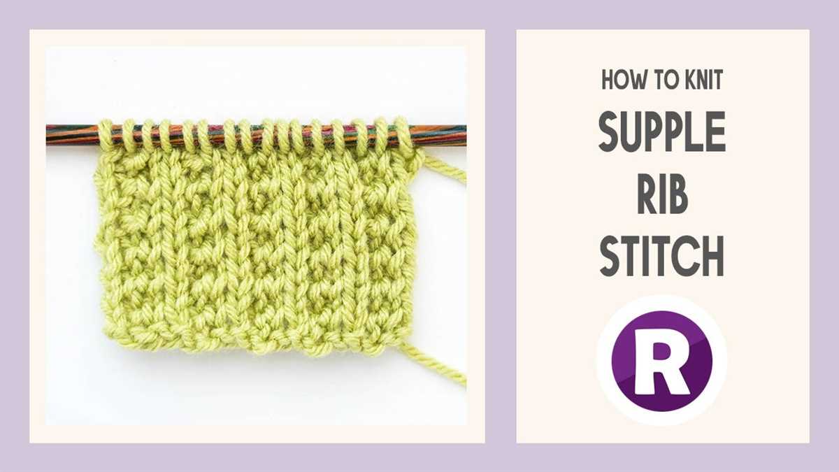Knitting rib pattern