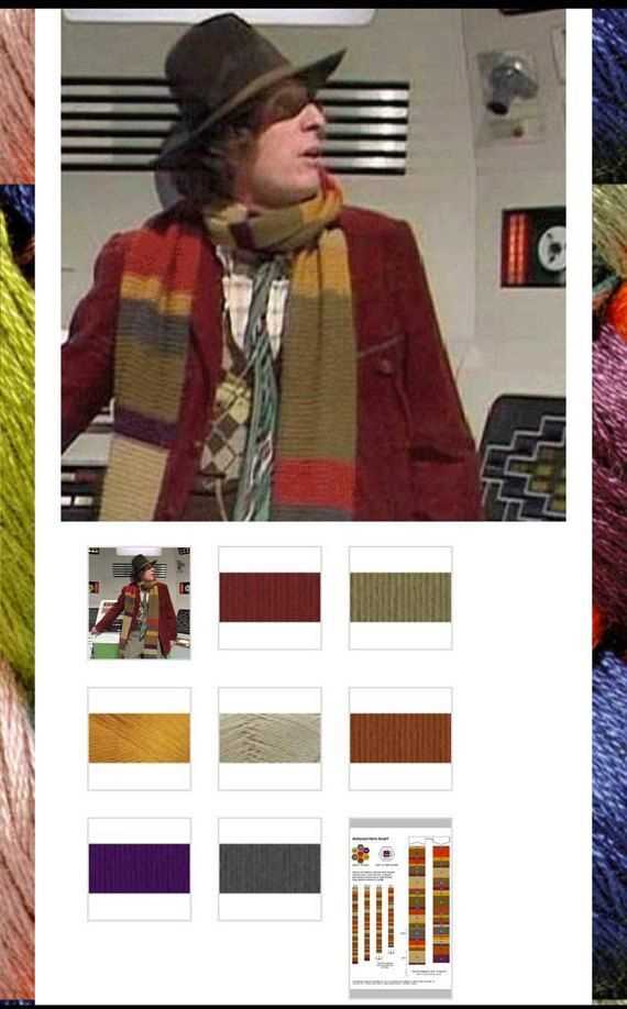 Fourth doctor scarf knitting pattern