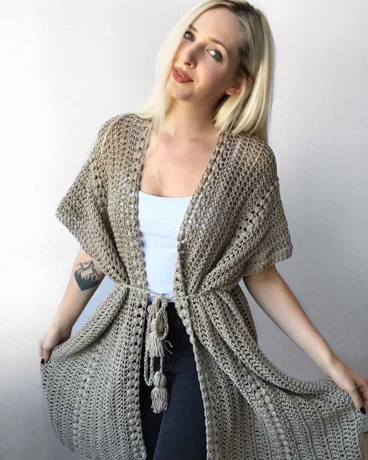 Easy knit ruana pattern