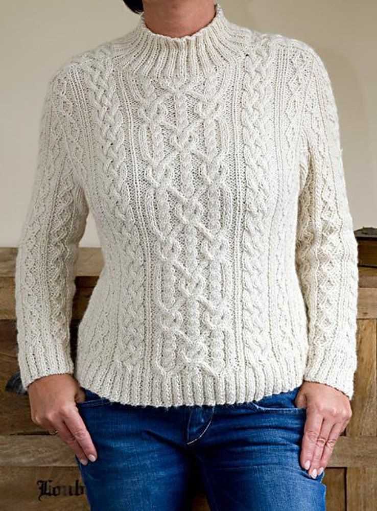 Knit aran sweater free pattern