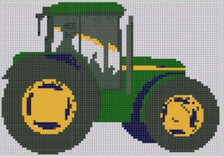 John deere tractor knitting pattern