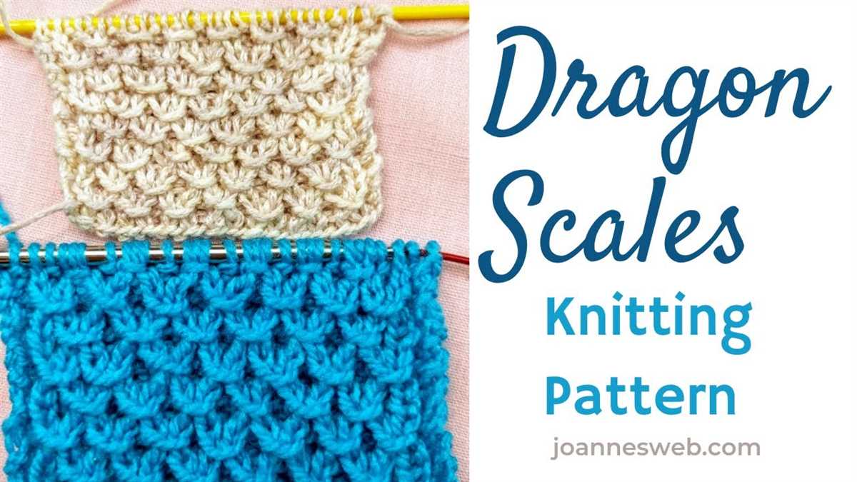 Dragon scales knitting pattern