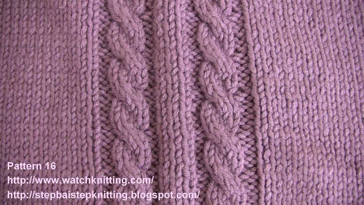 Free cable knit pattern