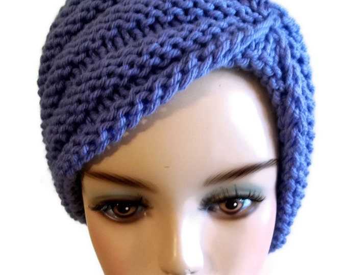 Knit turban hat pattern