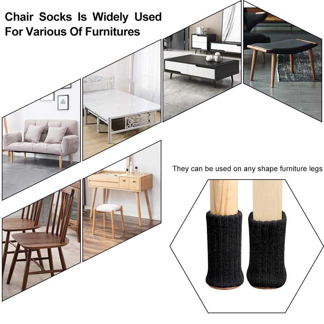 Get creative with a charming pattern for knitted chair leg socks Knitted chair leg socks pattern