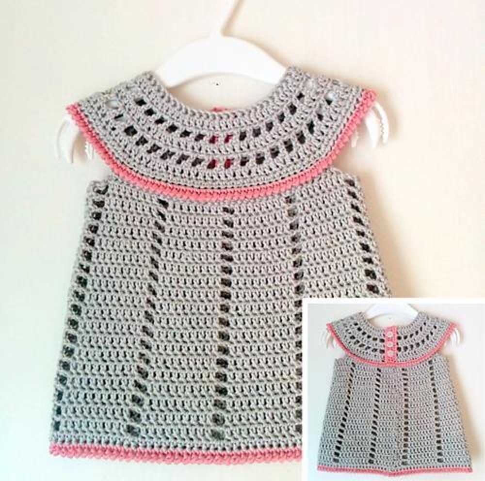 Knitted newborn dress pattern free