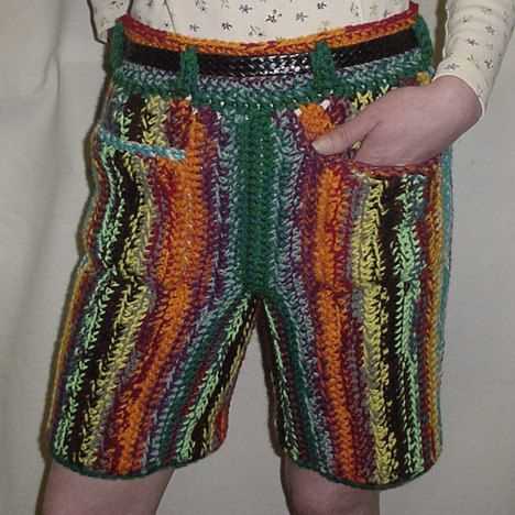 Men's knit shorts pattern