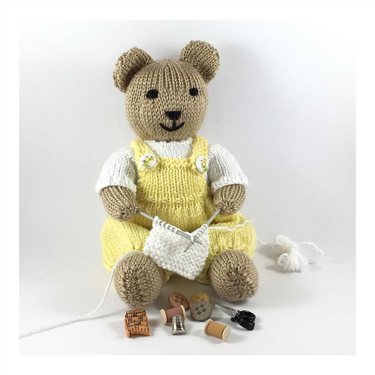 Free easy teddy bear knitting pattern