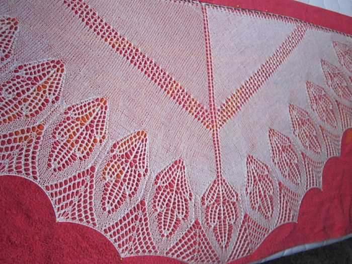 Neck shawl knitting pattern