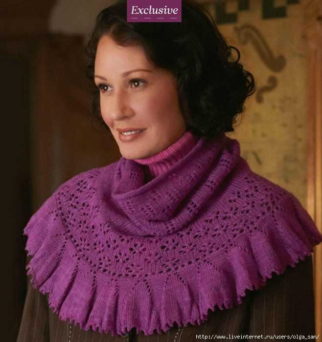 Lacy cowl knitting pattern