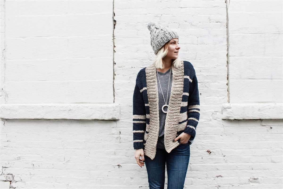 Super bulky cardigan knitting pattern