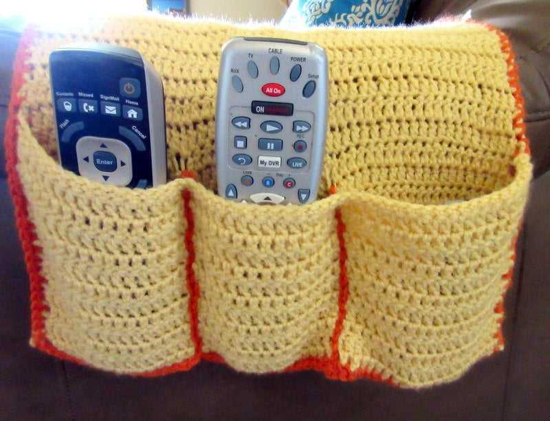 Armchair caddy knitting pattern