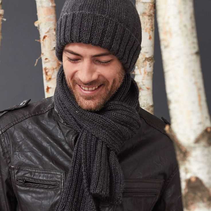 Scarf knitting pattern for man