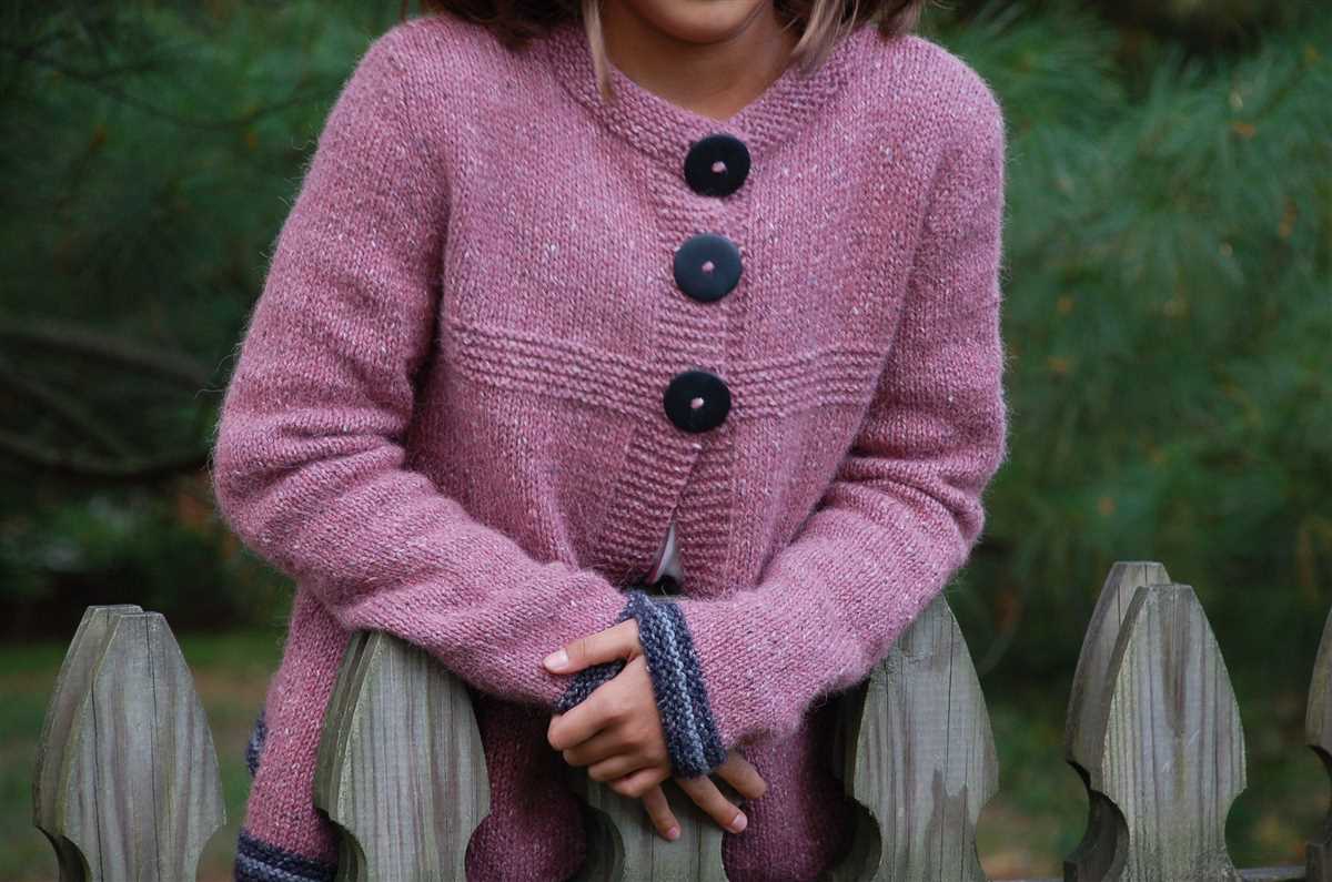 Loose cardigan knitting pattern