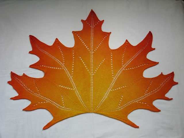 Maple leaf knitting pattern free