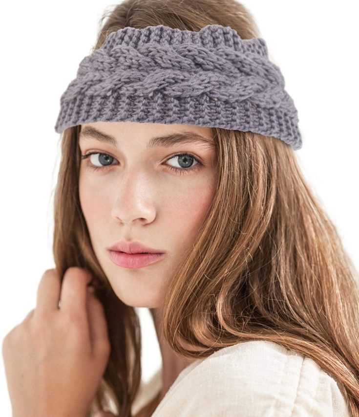 Adjustable knit headband pattern